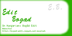 edit bogad business card